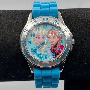 Silver & Blue Frozen Watch